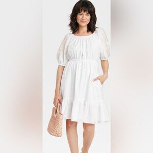 Women's 3/4 Sleeve Embroidered Dress -
Knox Rose